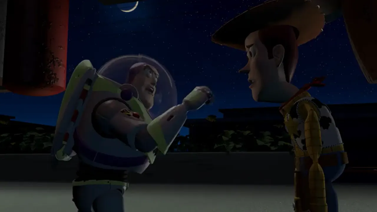 Woody and Buzz Argue cover